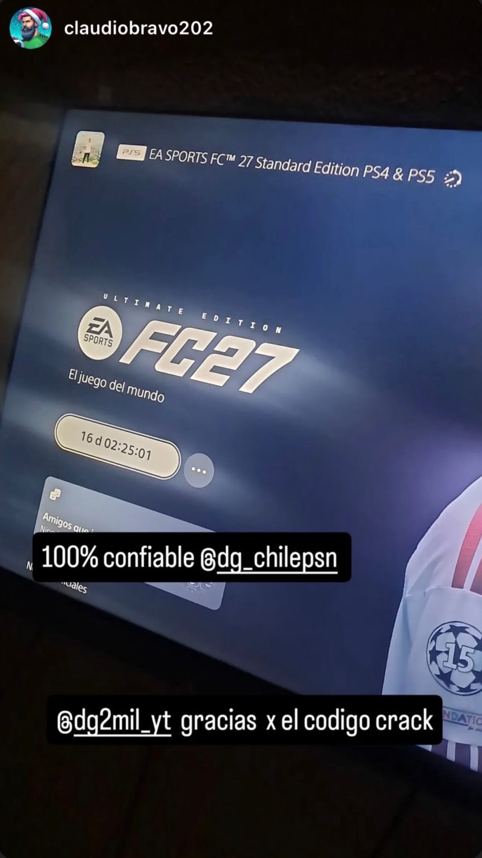 Reseña de cliente PSNCHILE