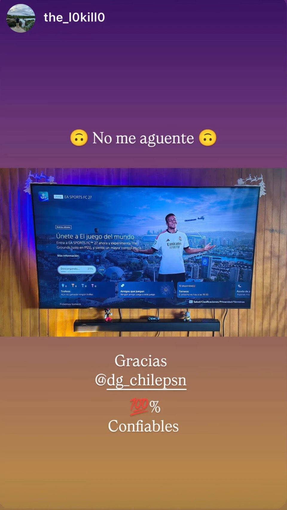 Reseña de cliente PSNCHILE