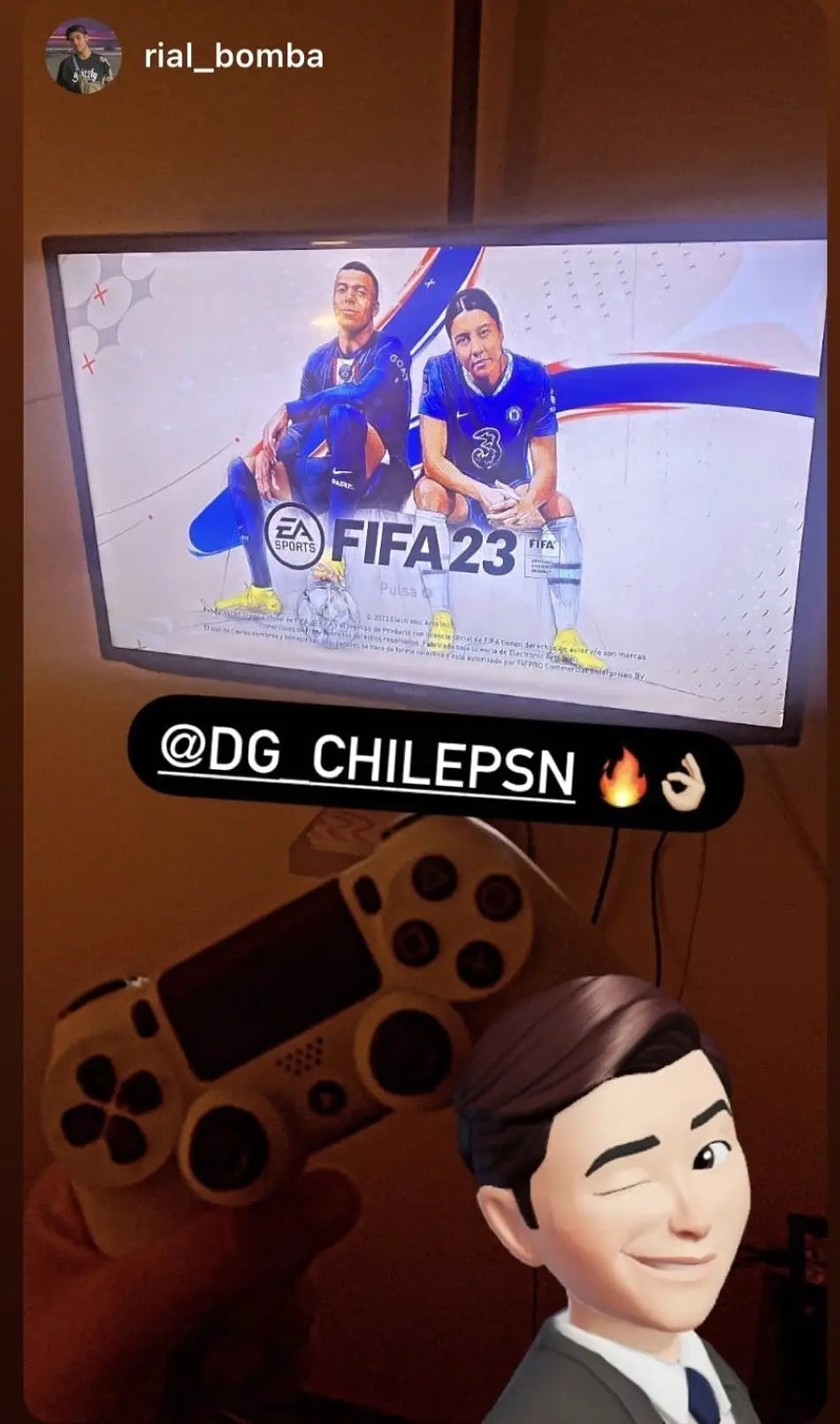 Cliente mostrando FIFA instalado y recomendando PSNCHILE